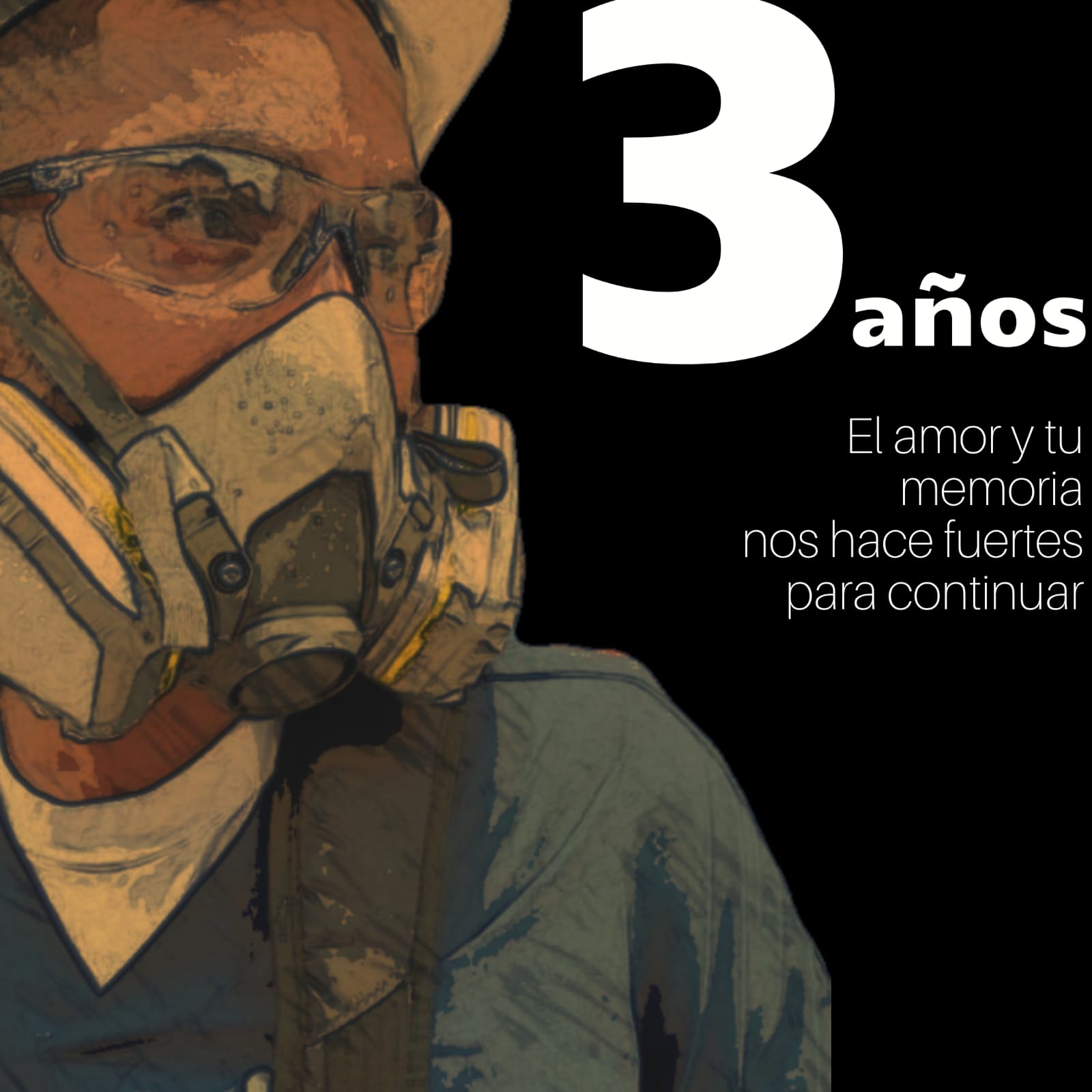 A tres años de tu partida. El amor y tu memoria nos hace fuertes para continuar